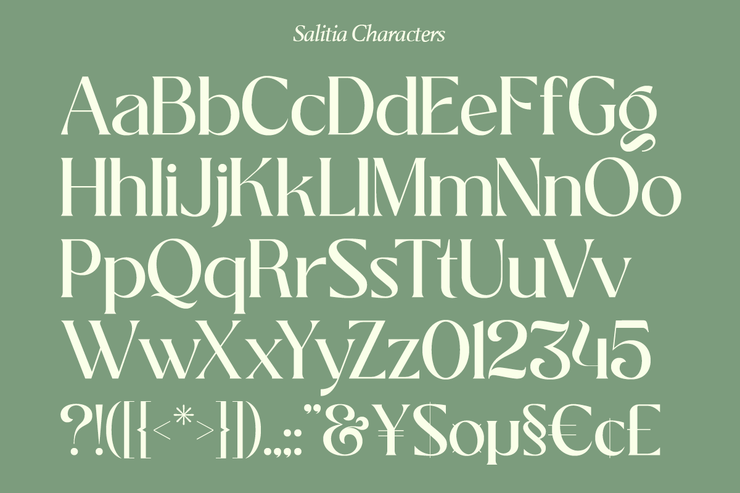 Salitia字体 4