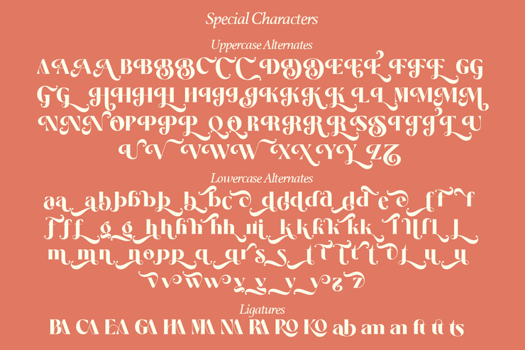 Salitia字体 3