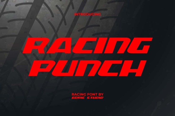 Racing punch字体 1