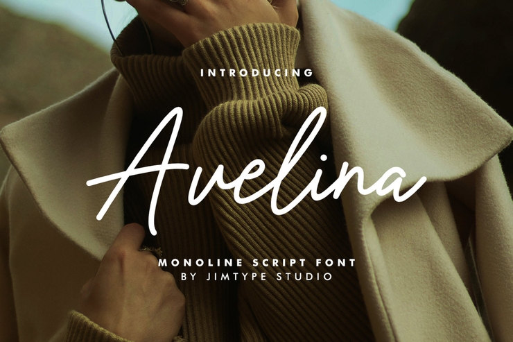 Avelina script字体 1