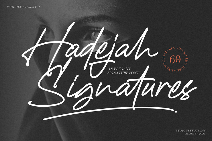 Hadejah signature字体 1