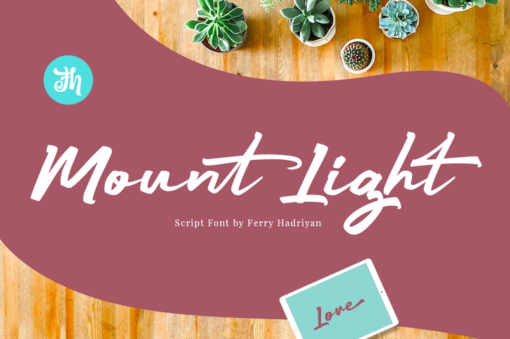 Mount light字体 1