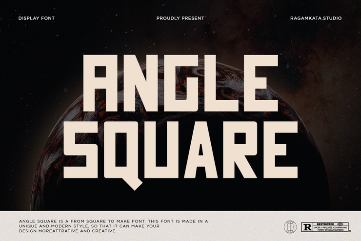 Angle square字体 1