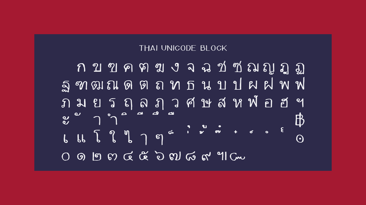 Thaithai字体 3