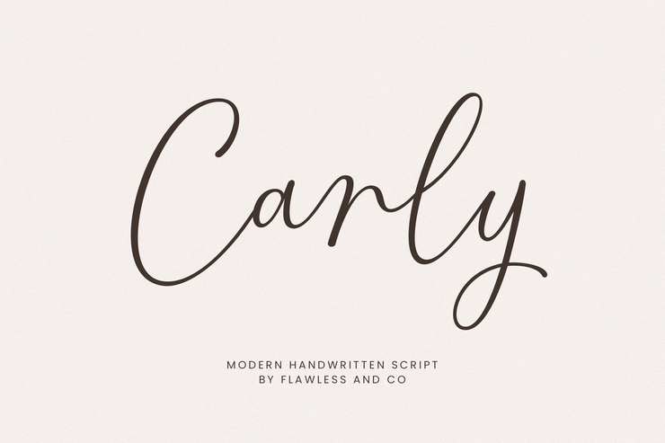 Carly字体 1