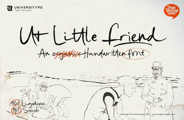 Ut little friend字体 2