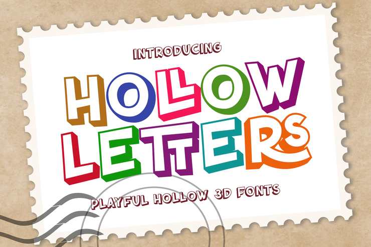 hollow letters 1