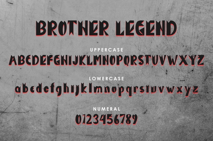 Brother legend字体 6