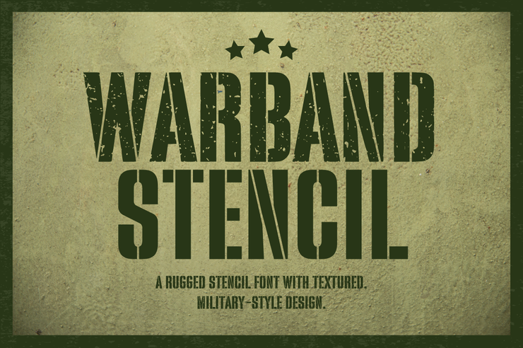 Warband stencil字体 2