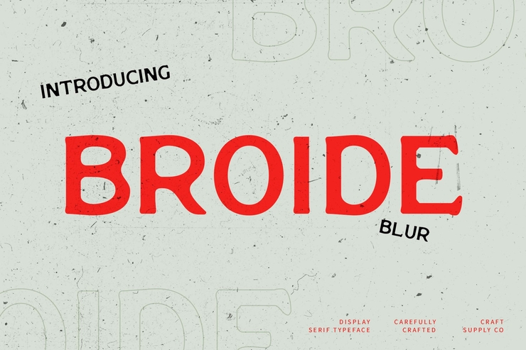 Broide blur字体 1