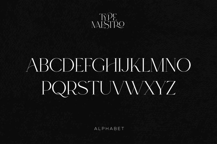 Type maestro字体 10