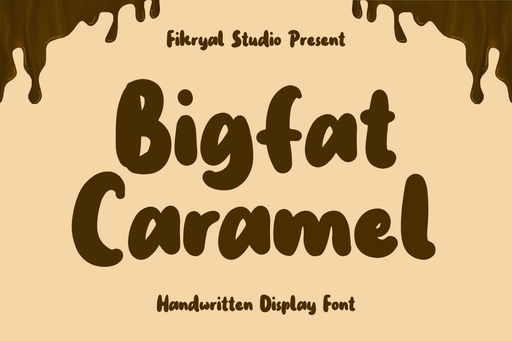 Bigfat caramel字体 1