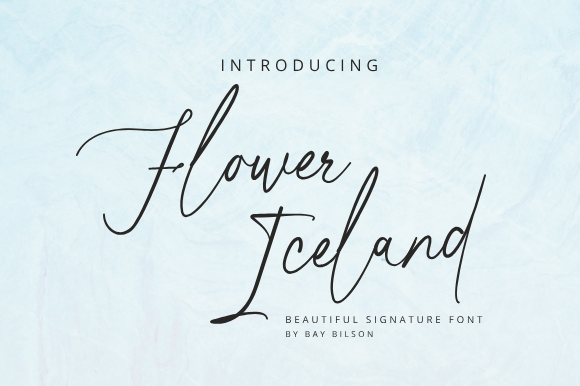 Flower iceland字体 1