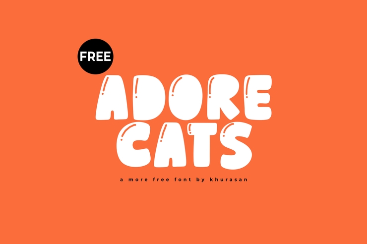 Adore cats字体 1