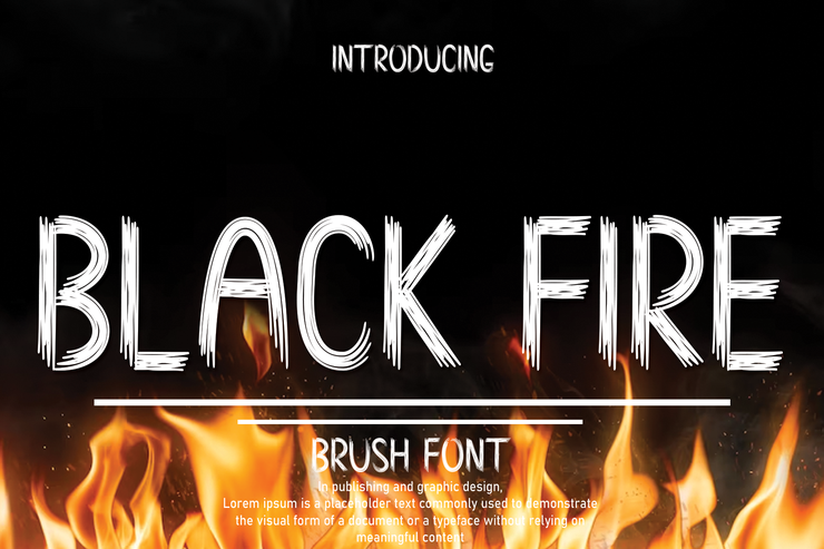 Black fire字体 1