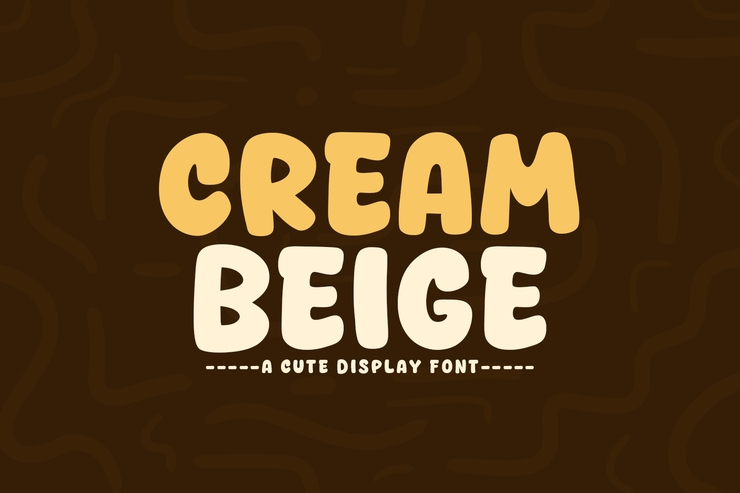 Cream beige字体 1