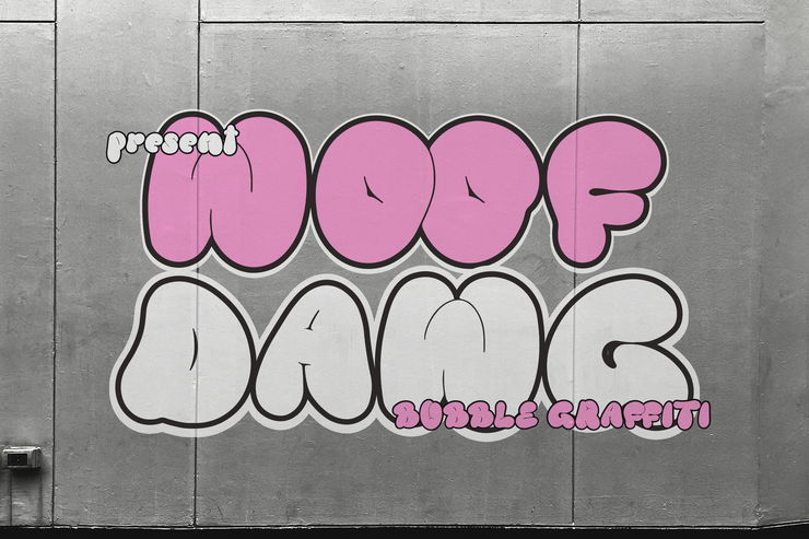 Woof dawg字体 3