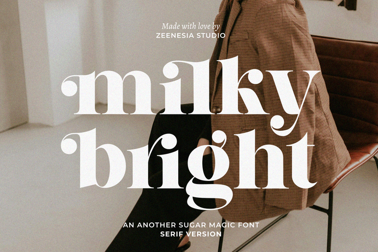 Milky bright字体 3