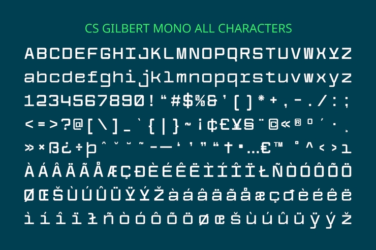 cs gilbert mono 8