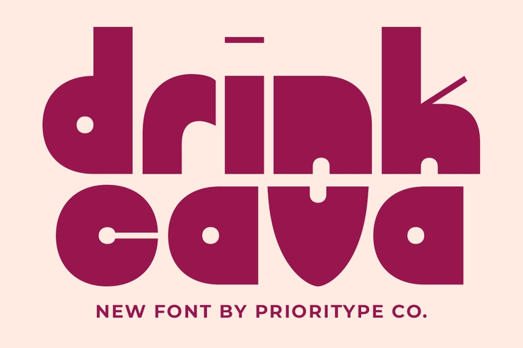 Drink cava字体 1