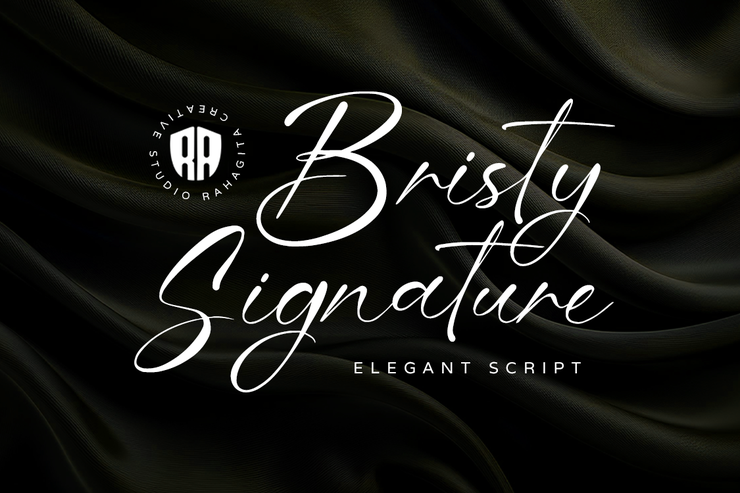 Bristy signature字体 1