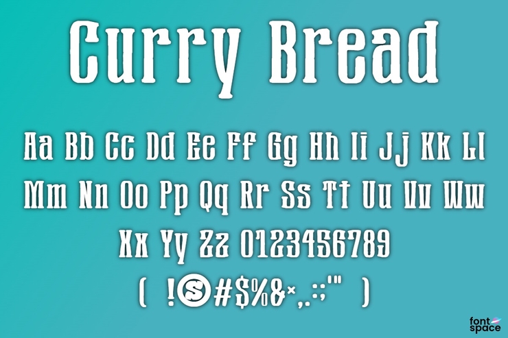 Curry bread字体 1