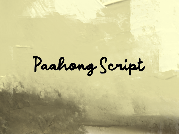 paahong script 1