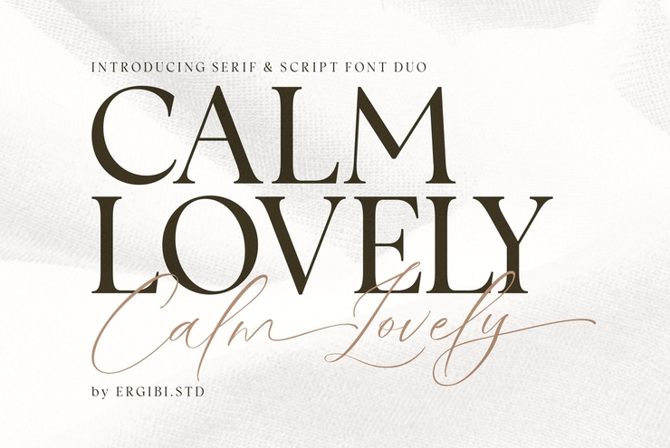 Calm lovely字体 1