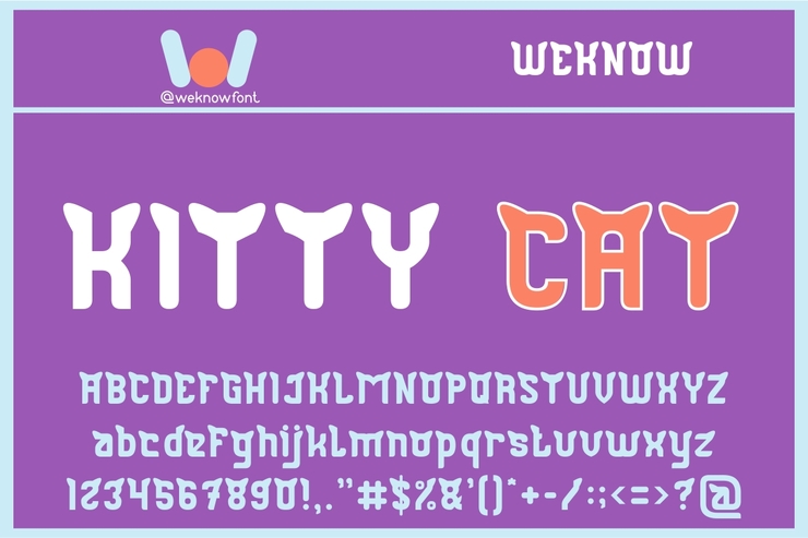 KITTY CAT字体 1