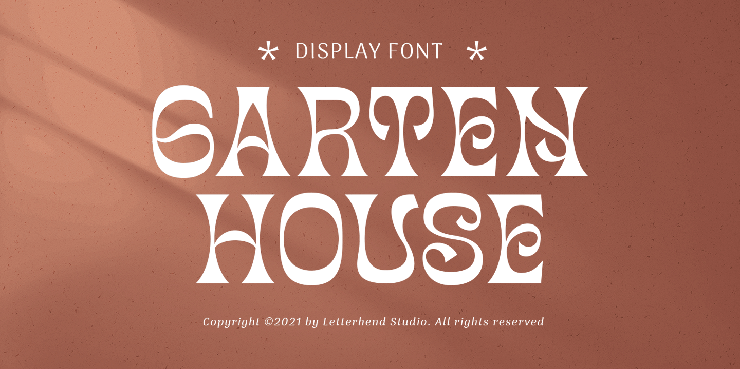 Garten House字体 2