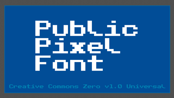 Public Pixel字体 1