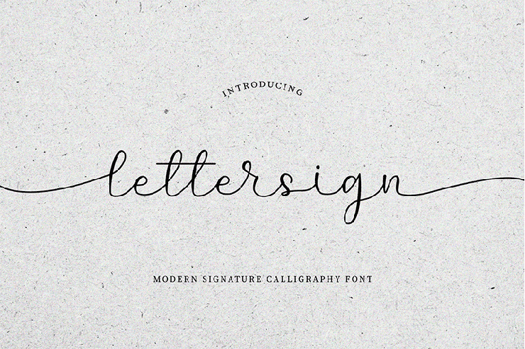 Lettersign - For Personal字体 1