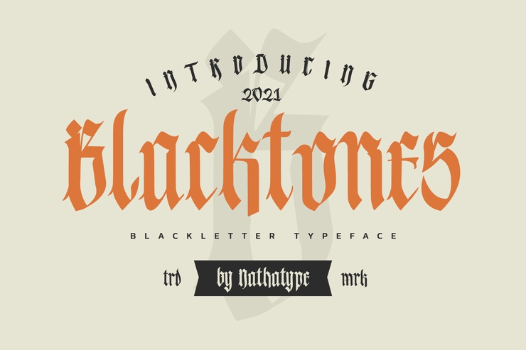 Blacktones字体 3