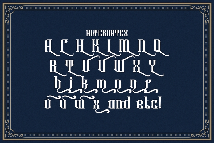 Rowney Kahfi字体 3