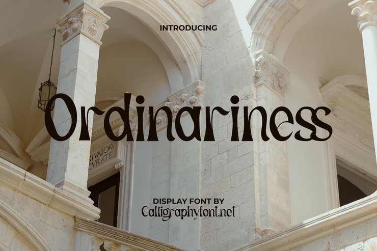 Ordinariness字体 9