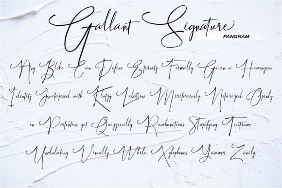 Gallant Signature字体 2