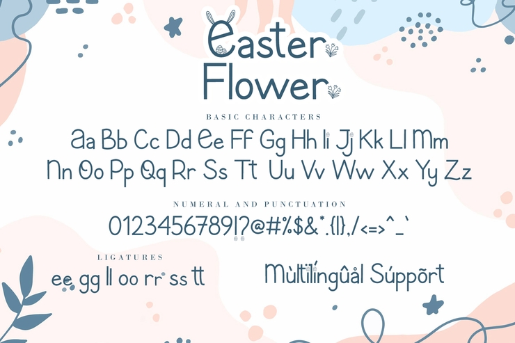 Easter Flower字体 7