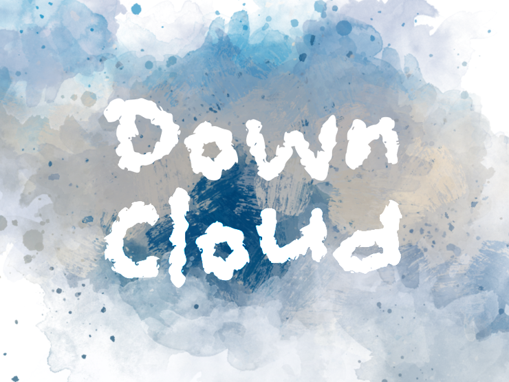 d Down Cloud字体 1