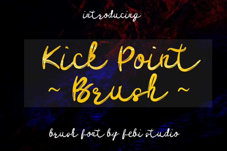 Kick Point Brush字体 1