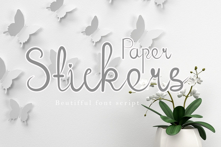 Paper Stickers字体 1
