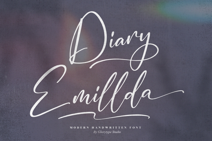 Diary Emillda字体 8