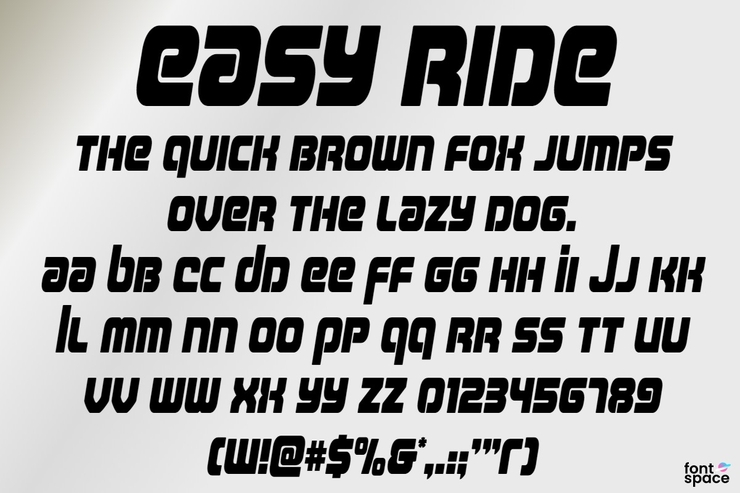 Easy Ride字体 5