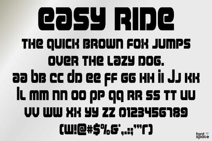 Easy Ride字体 9