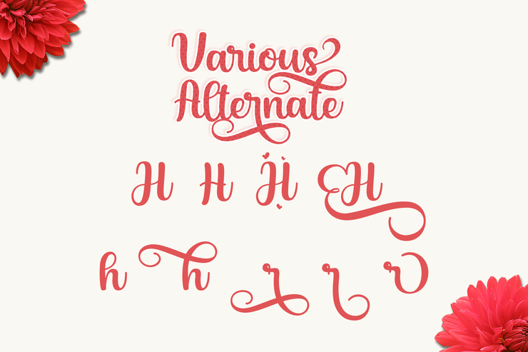Austin Hearts字体 5