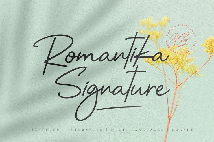 Romantica Signature字体 6