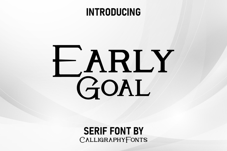 Early Goal字体 3