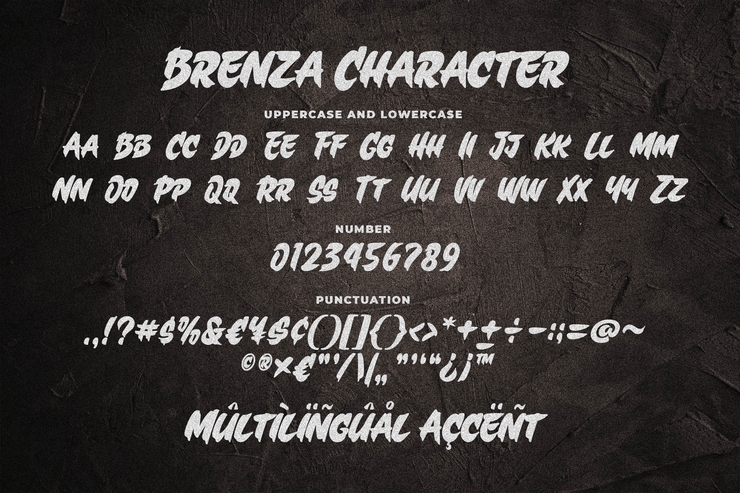 Brenza字体 7