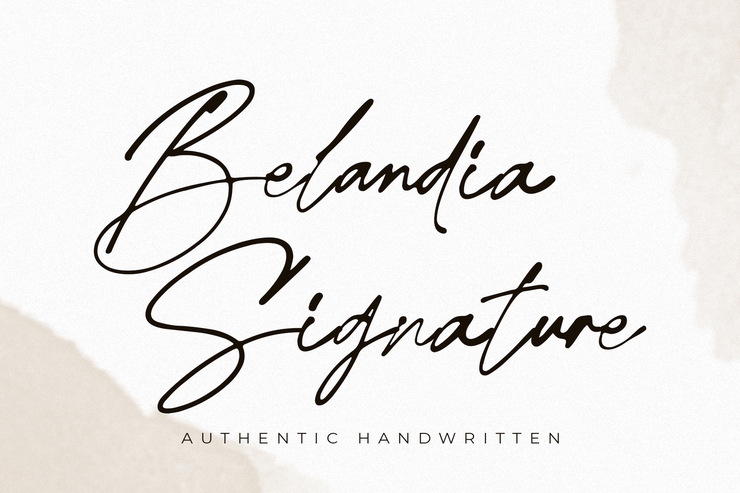 Belandia Signature字体 5