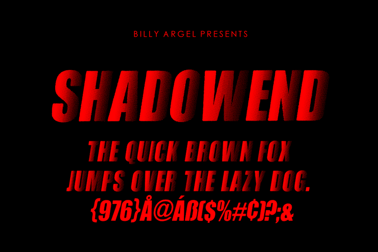 SHADOWEND字体 1
