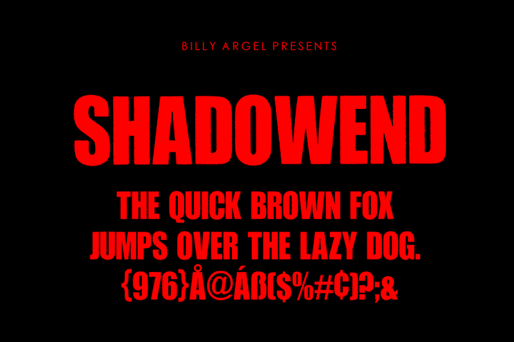 SHADOWEND字体 3